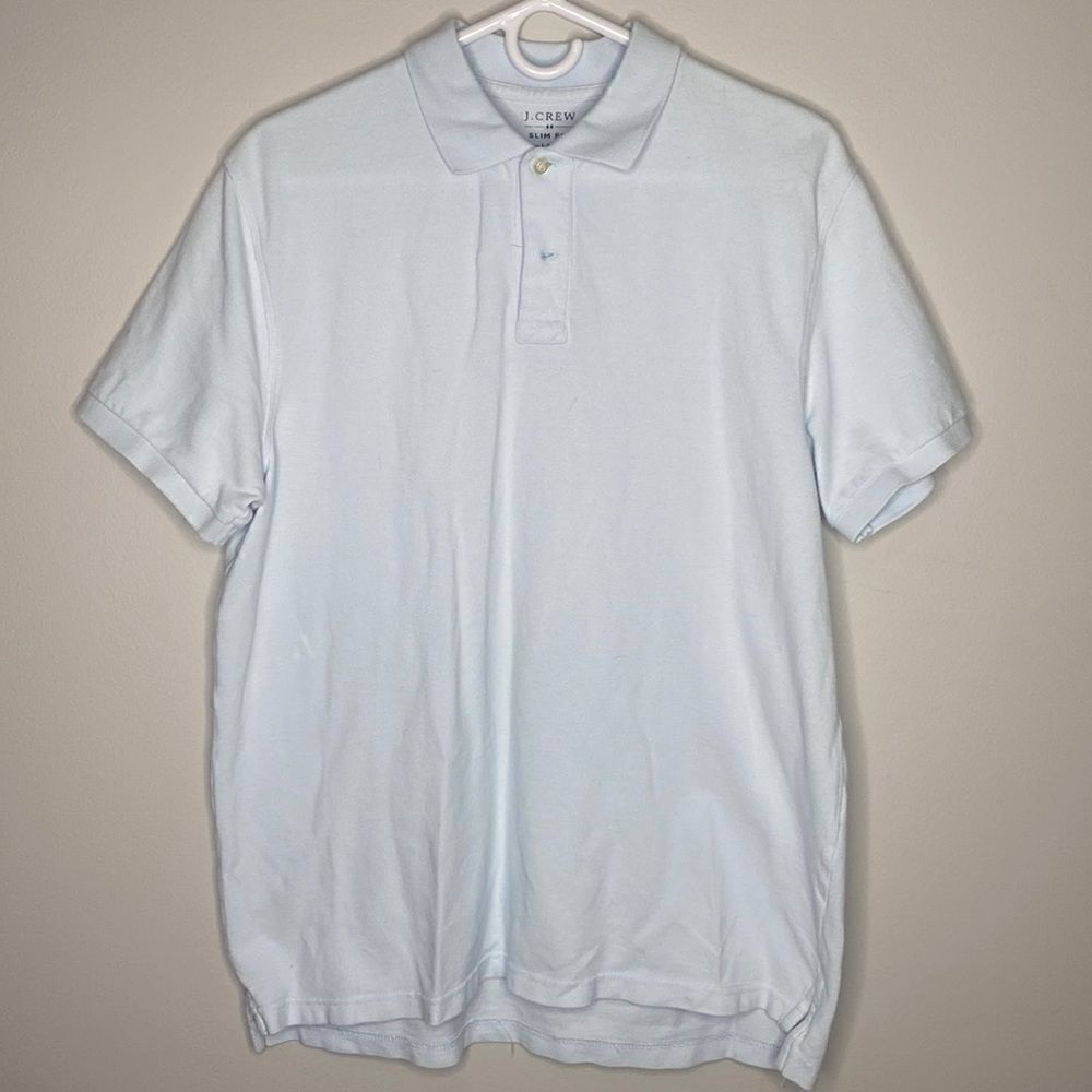 JCrew Slim Fit Large Light Blue Polo